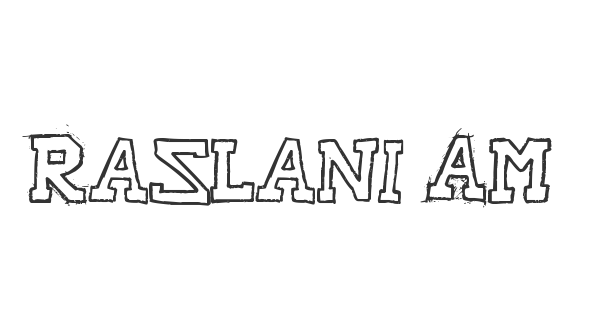Raslani American Letters font thumb